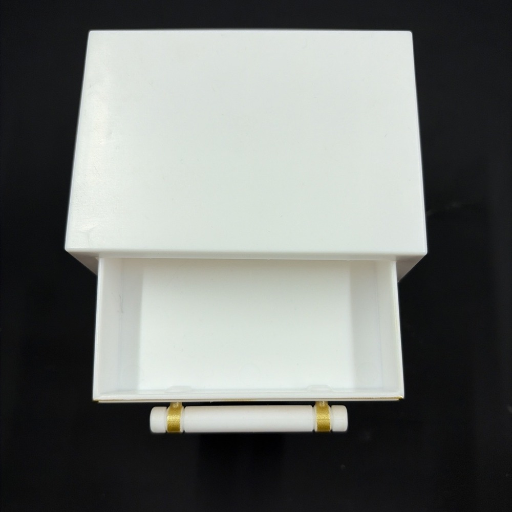 RAINBOW HIGH Doll House Bedroom Nightstand with Drawer‎ Replacement White Gold - Picture 6 of 6